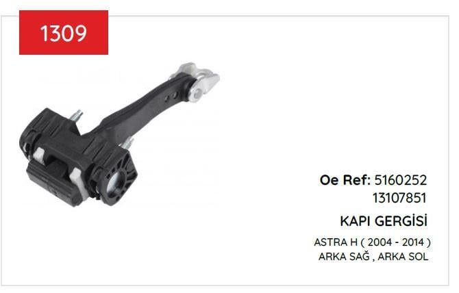 KAPI GERGISI ASTRA H ARKA 04>13 5160252 13107851