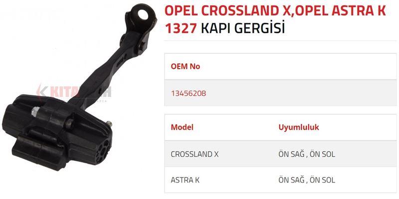 KAPI GERGİSİ ASTRA K CROSSLAND X ÖN 2016 -