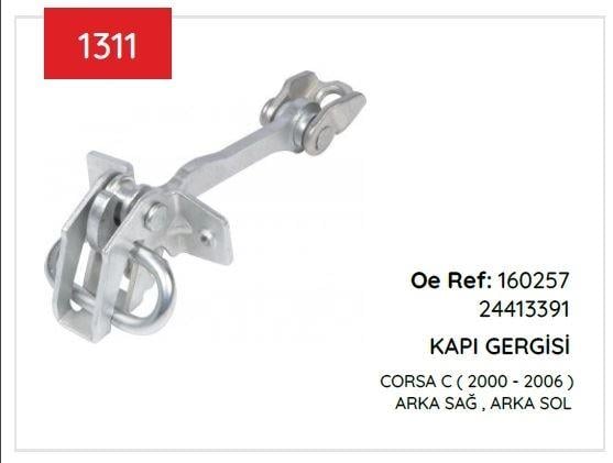 KAPI GERGISI CORSA C ARKA 00>06 160257 24413391