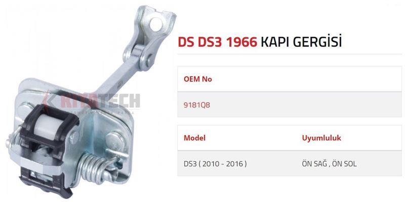 KAPI GERGİSİ DS 3 ÖN 2010-2016