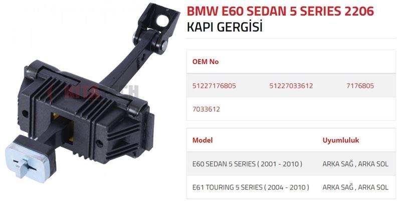 KAPI GERGİSİ E60-E61 ARKA 2002-2010