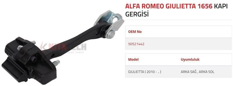 KAPI GERGİSİ GIULIETTA ARKA 2010- >