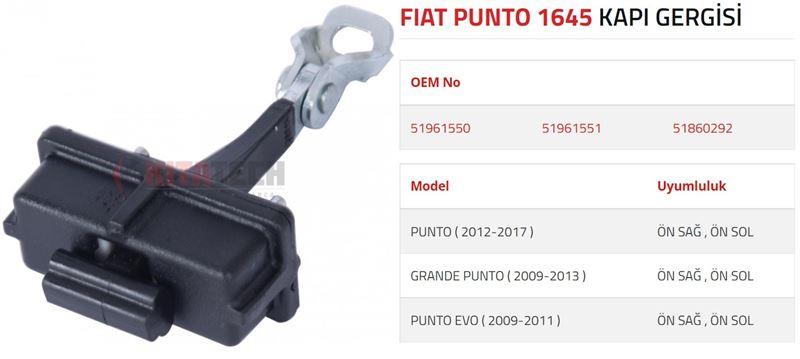 KAPI GERGİSİ GRANDE PUNTO 2009-2013 PUNTO 2012-201 7 PUNTO EVO 2009-2011