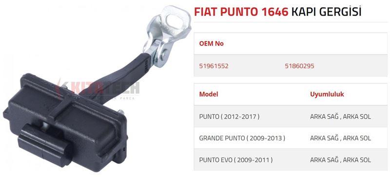 KAPI GERGİSİ GRANDE PUNTO 2009-2013 PUNTO 2012-201 7 PUNTO EVO 2009-2011