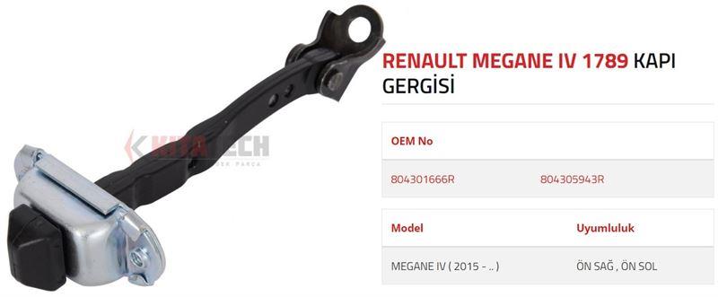 KAPI GERGİSİ MEGANE 4 ÖN 2015- >