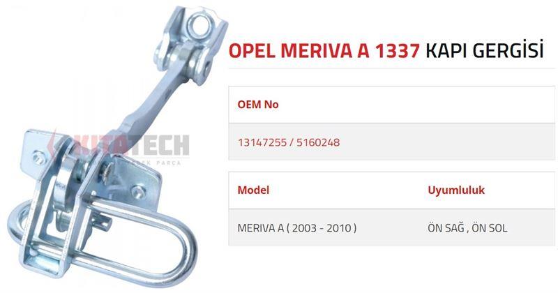 KAPI GERGİSİ MERIVA A ÖN 2003-2010