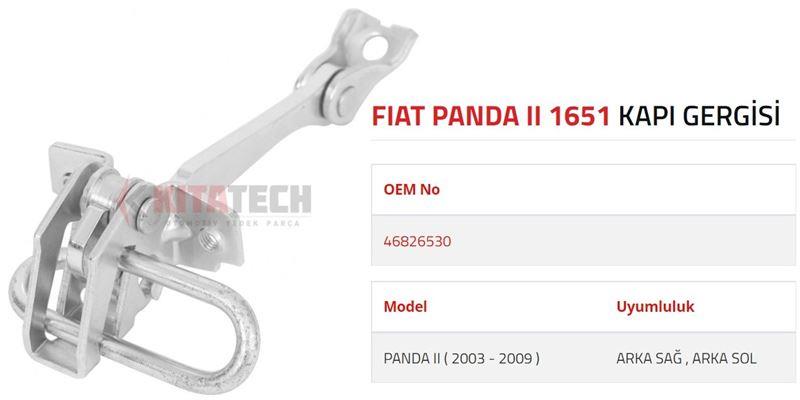 KAPI GERGİSİ PANDA II ARKA 2003-2009