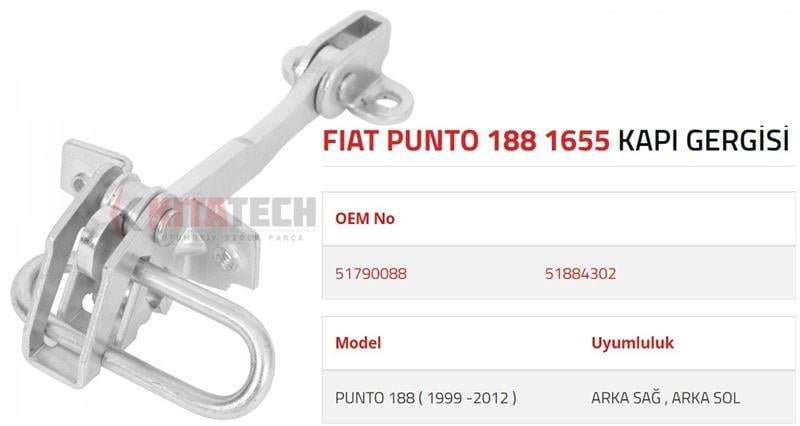 KAPI GERGİSİ PUNTO 188 ARKA 2003-2010