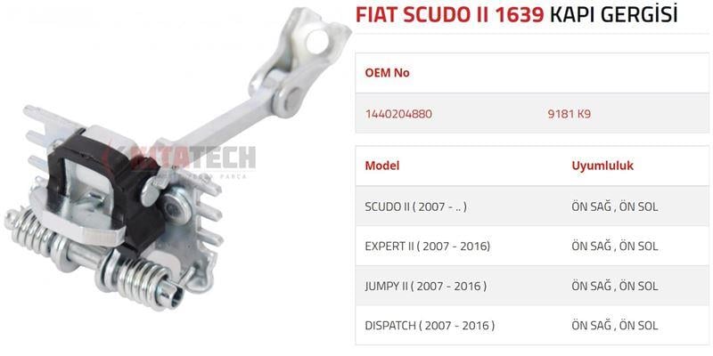 KAPI GERGİSİ SCUDO II EXPERT II JUMPY II ÖN 07-16