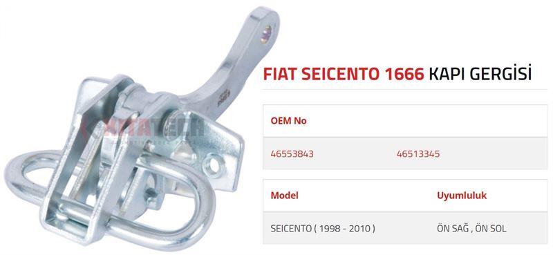 KAPI GERGİSİ SEICENTO-FIAT 600 ÖN 1998-2003