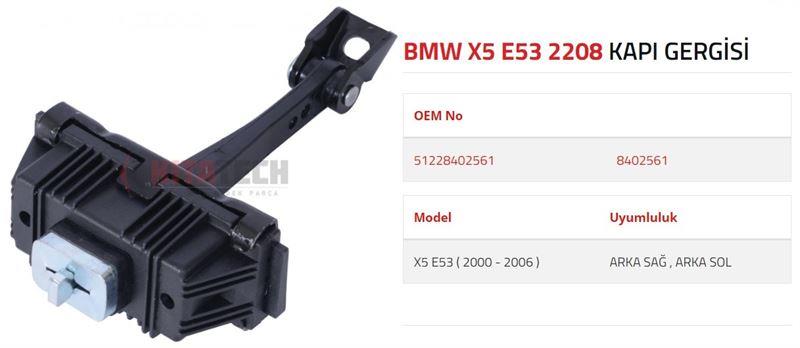 KAPI GERGİSİ X5 E53 ARKA 1999-2006