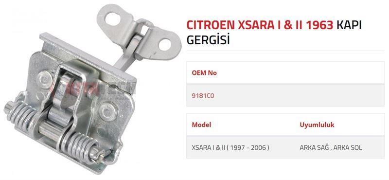 KAPI GERGİSİ XSARA I-II ARKA 1997-2006