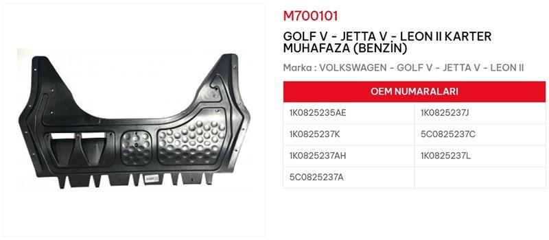 KARTER MUHAFAZASI BENZİNLİ GOLF V JETTA LEON