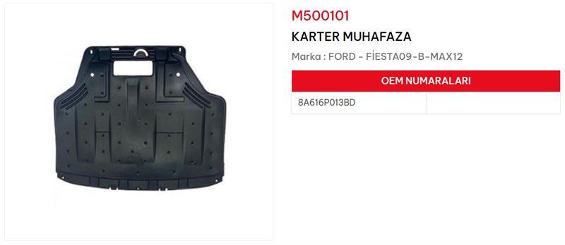 KARTER MUHAFAZASI FIESTA - B-MAX 2009 2012