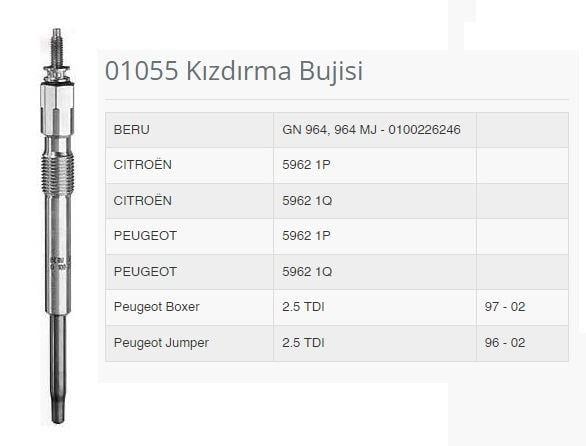 KIZDIRMA BUJİSİ CİTROEN