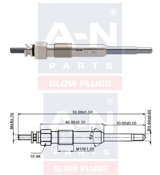 KIZDIRMA BUJİSİ ECO 11V TOYOTA COROLLA Compact 1.9 D TOYOTA COROLLA Wagon 1.9 D SU00100351 GN016 0100226371 GLP004 0250202020 DP10  Y503J B087 ET1-A-N-090 371