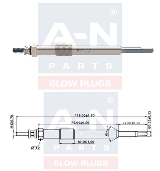 KIZDIRMA BUJİSİ ECO 11V VOLVO S 40 2.0 D 30725069 GN054 0100226492 GLP055 0250202048 DP56  Y1005J B131 ET1-A-N-118 492