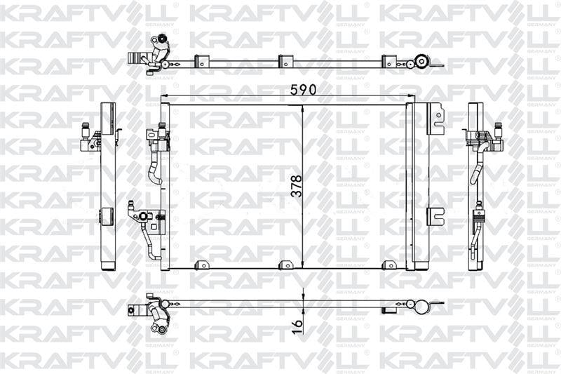 KLIMA RADYATORU ASTRA H ZAFIRA B DUZ VE EASYTRONIC SANZIMAN (590×380×16)