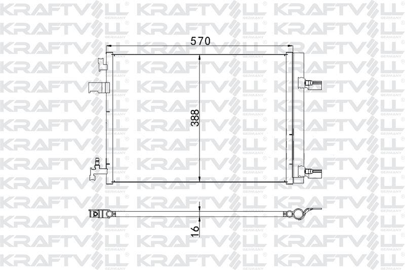 KLIMA RADYATORU ASTRA J CRUZE ZAFIRA C 570×388×16