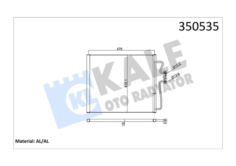 KLİMA RADYATÖRÜ BMW 7