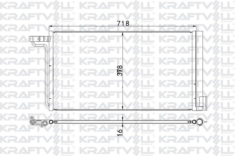 KLIMA RADYATORU FOCUS III 1,6 16V /2,0TDCI 11/-> C MAX - GRAND C MAX 1,6 16V 10/->