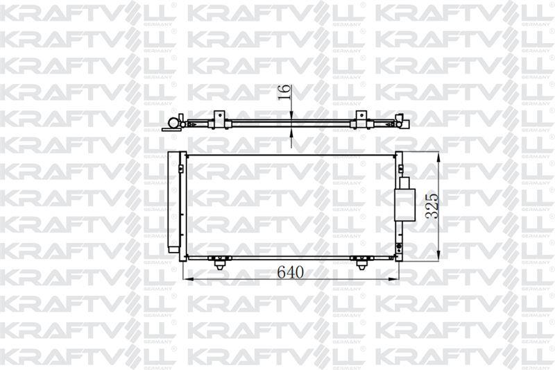 KLIMA RADYATORU FORESTER 2,0 2008-2013 IMPREZA 2012-2016 XV 2012-> 640×298×16