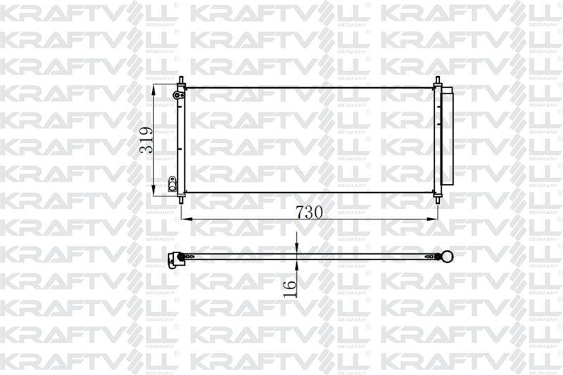 KLIMA RADYATORU JAZZ II 02>08 OTOMATIK (755×330×16)