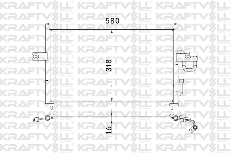 KLIMA RADYATORU KOMPLE HYUNDAI ACCENT 1994-2000
