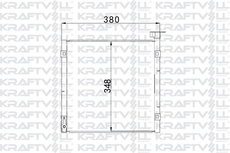 KLIMA RADYATORU (KONDANSER) CIVIC 95-> (340×375×16)