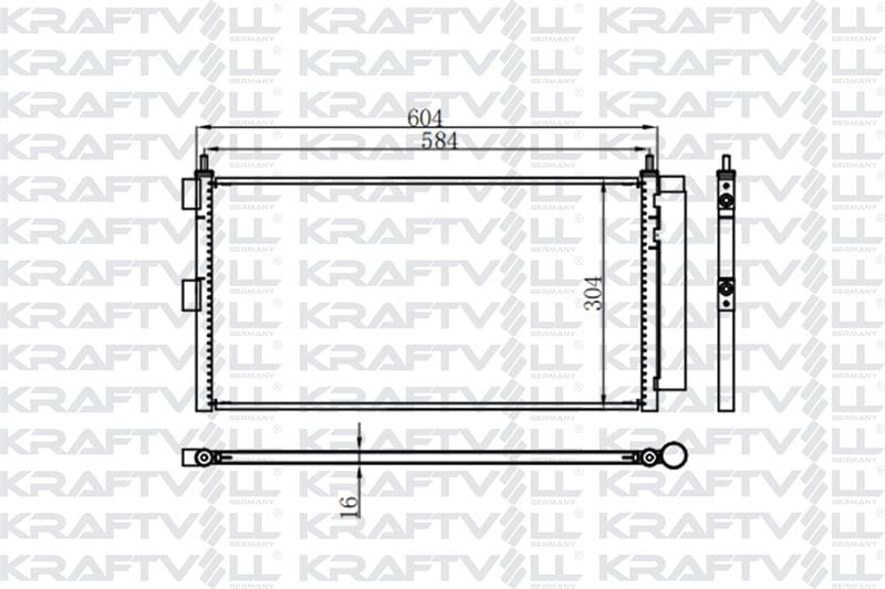 KLIMA RADYATORU (KONDANSER) DOBLO IDEA 1.3 MULTIJET / 1.9JTD 03>
