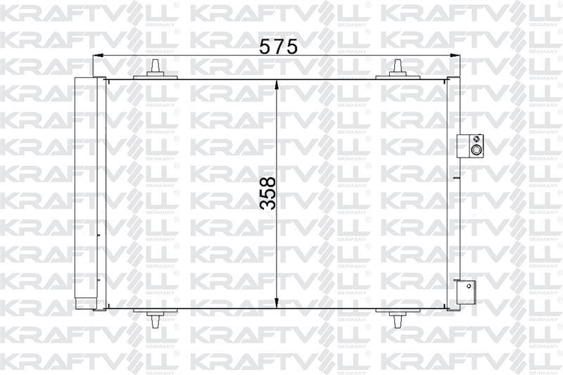 KLIMA RADYATORU (KONDANSER) P407 P508 C5 III 2008> DW10BTED4 (2.0 HDI 16V)