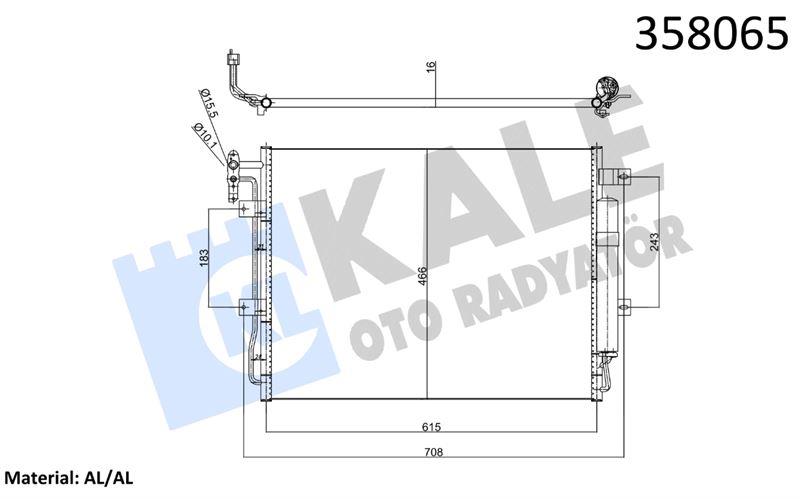 KLİMA RADYATÖRÜ LAND ROVER DISCOVERY IV / RANGE RO VER SPORT I AL/BRZ KURUTUCULU