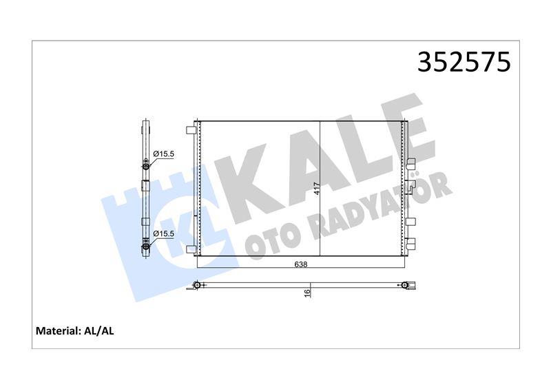 KLİMA RADYATÖRÜ MEGANE II SCENIC II GRAND SCENIC II 1.9 2.0 DCI 02>