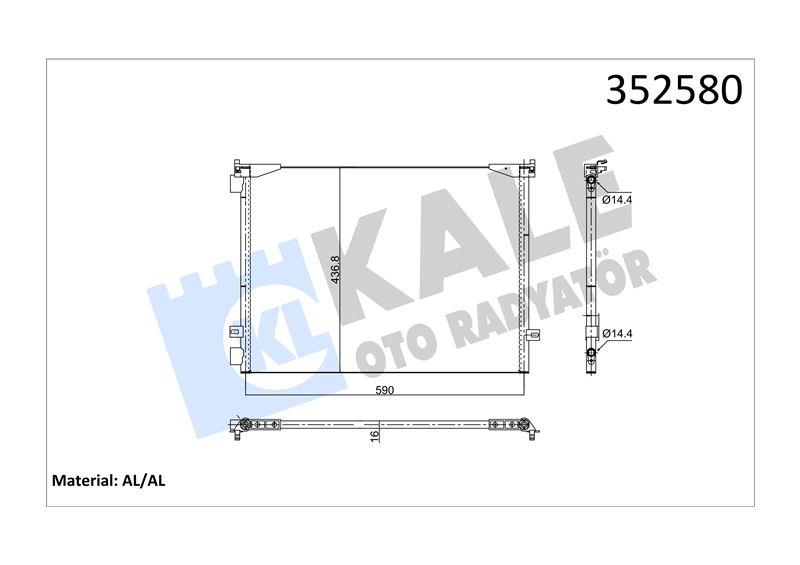 KLİMA RADYATÖRÜ PRIMASTAR- VIVARO RENAUL TRAFIC II 1.9 DCI 2.0 16V 02>VAUXHALL VIVARO