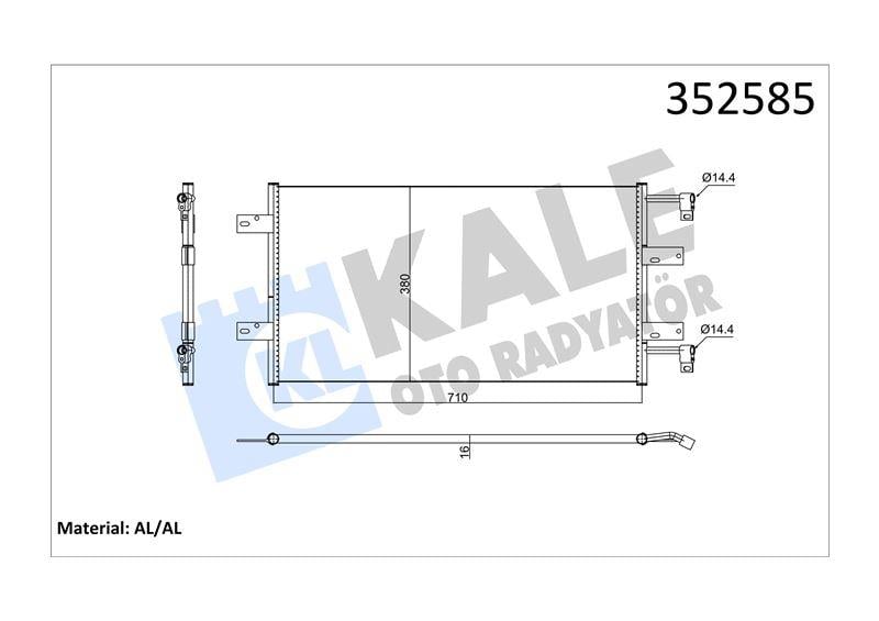 KLİMA RADYATÖRÜ PRIMASTAR- VIVARO TRAFIC II 2.5 DCI 02>