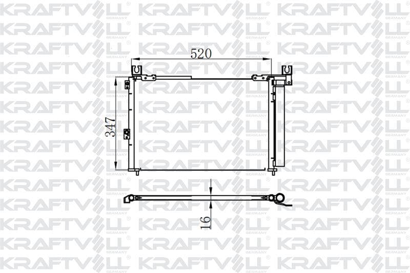 KLIMA RADYATORU RANGER 2.5TD (99 06) 3.0TD 06 /> MAZDA B SERIE 2.2 / 2.5 (99 06)