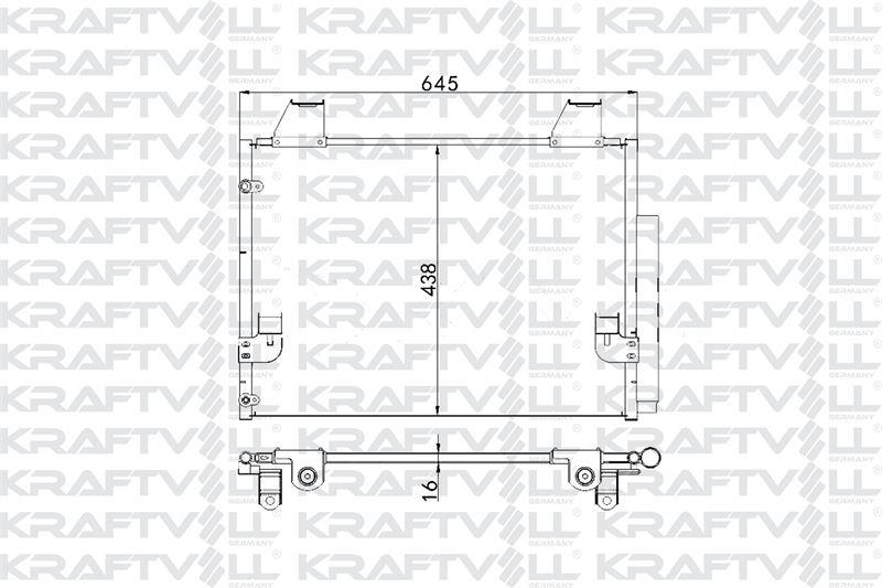 KLIMA RADYATORU TOYOTA HILUX 2.5 3.0 2005-> (545×340×16)