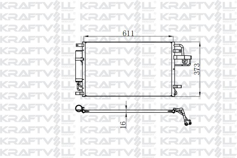 KLIMA RADYATORU TUCSON SPORTAGE 2.0 CRDI 2004> (610×375×16)