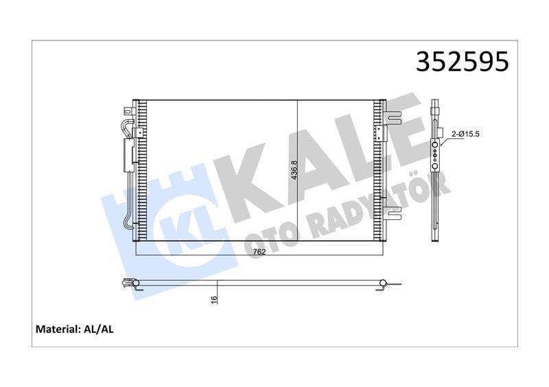 KLİMA RADYATÖRÜ VOYAGER IV 2.8 CRDİ 04> 5142490AA 5142490AB K5142490AA K5142490AB