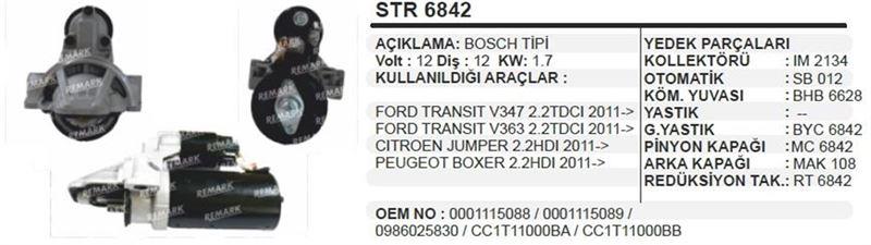 MARS MOTORU FORD TRANSIT 2.2 TDCI Y.M. BOSCH TIPI