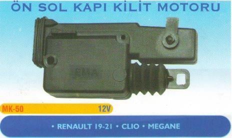 MERKEZİ KAPI KİLİT MOTORU ÖN SOL R19 R21 CLIO MEGANE