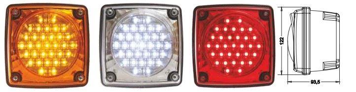 MODULER KARE STOP LAMBASI BEYAZ 24V