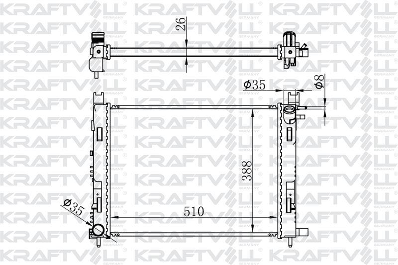 MOTOR RADYATOR CLIO IV 12> CAPTUR 13> SANDERO II 12>LODGY 12> DOKKER 12> 0.9 TCE  1.2TCE / 1.5DCI / 1.6 >BRAZING