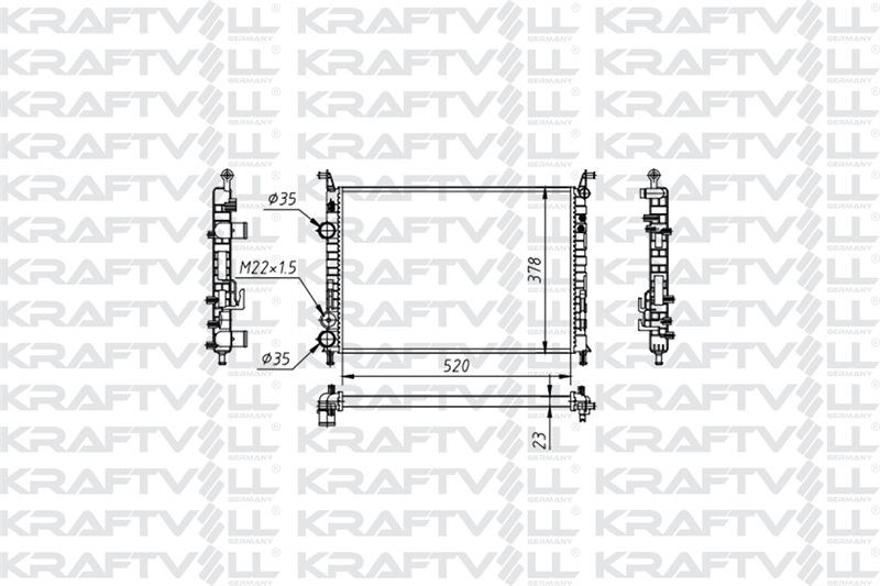 MOTOR RADYATOR PALIO 1,2 ALBEA 1,2 / 1,6 KLIMALI (2 SIRA AL+PL SISTEM) / (520*378*23) (MT)