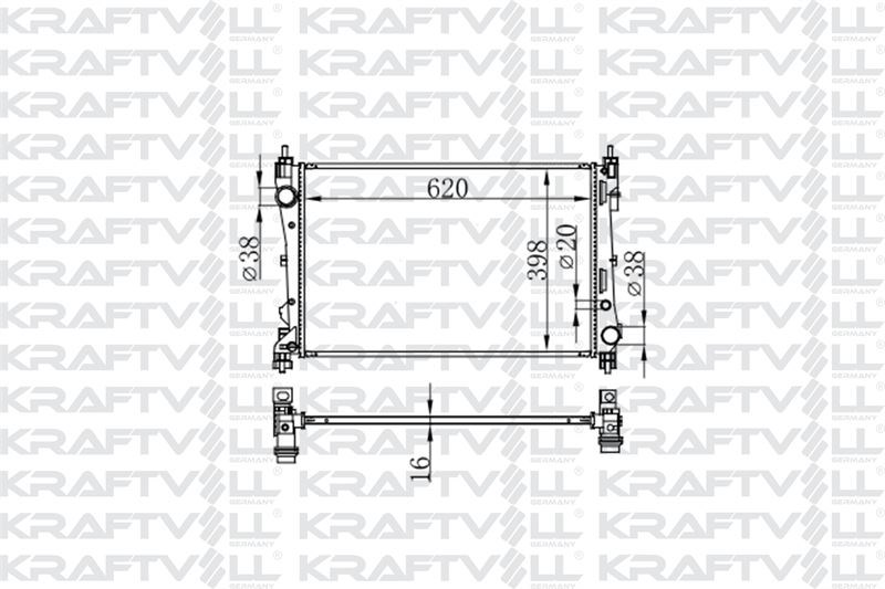 MOTOR RADYATORU DOBLO III 1,3 / 1,4 KLIMALI (620*398*16) BRAZING (MT)