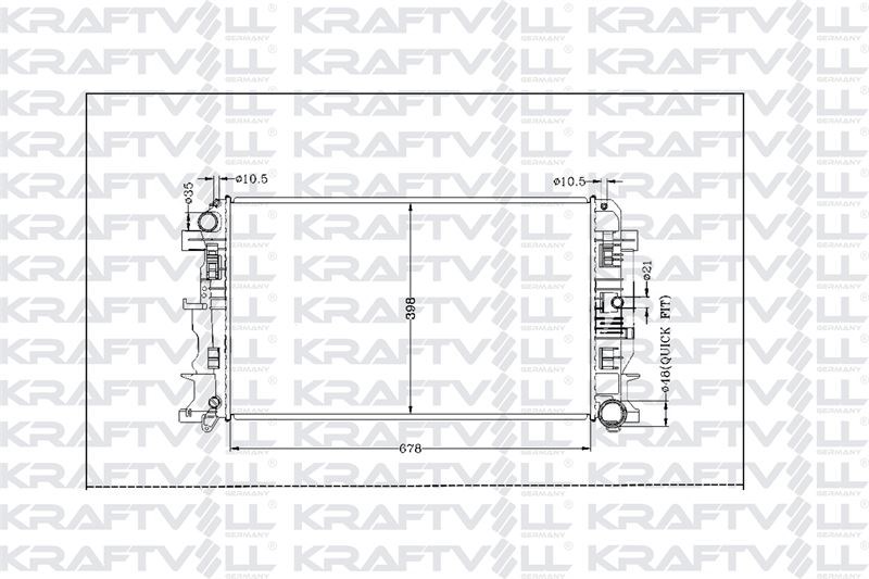 MOTOR SU RADYATORU (678x398x26) CRAFTER 06> SPRINTER 06>