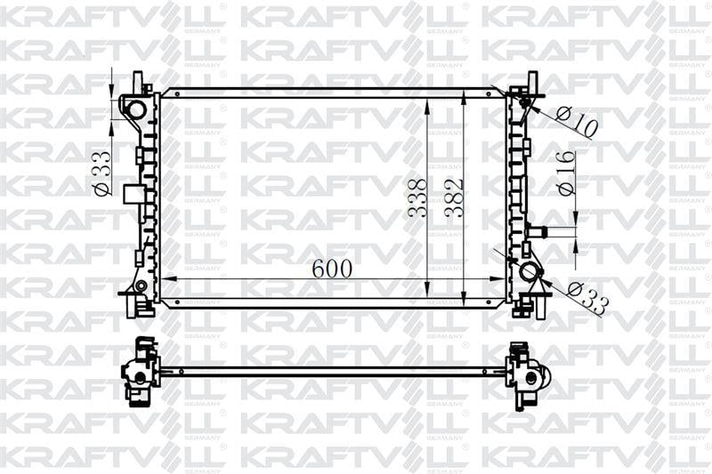 MOTOR SU RADYATORU (+AC) FOCUS 2,0 98>05 KLIMALI MANUEL BRAZING (600×348×26)