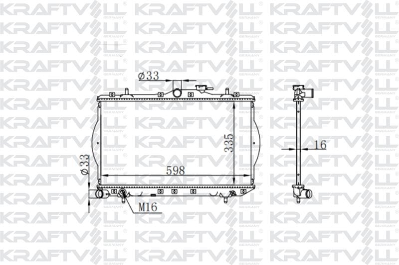MOTOR SU RADYATORU ACCENT 1,3 1,5 94 00 MANUEL VITES (335*598*16) BRAZING (MT)