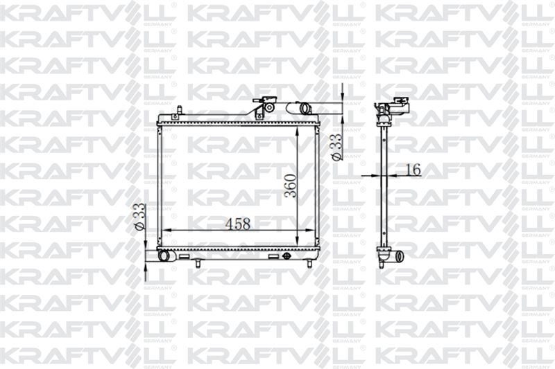 MOTOR SU RADYATORU ACCENT ADMIRA 03 05 1,5 DIZEL 3 SILINDIR MANUEL (360*458*16) BRAZING (MT)