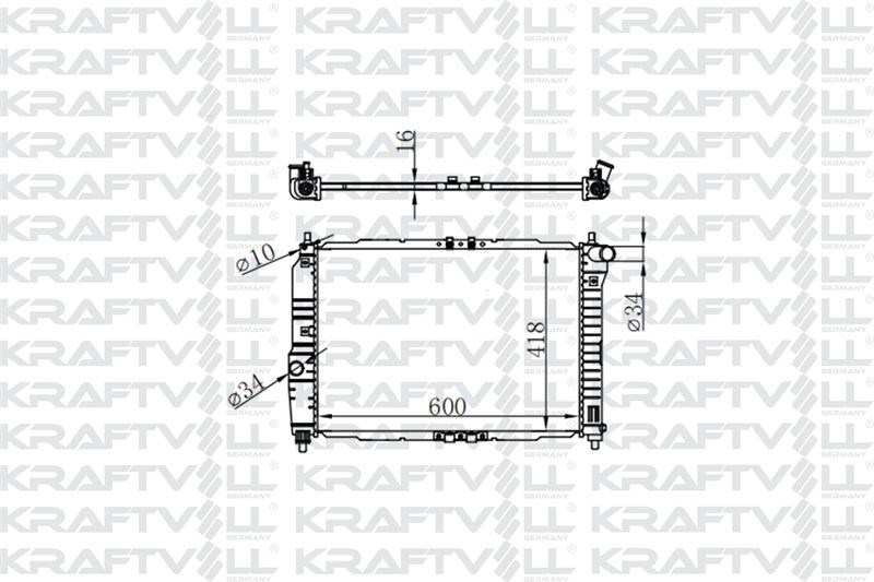 MOTOR SU RADYATORU AVEO KALOS T200 T250 1,4 16V MT 2003> 2008 (600*418*16) BRAZING (MT)